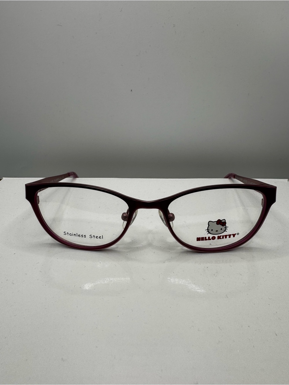 Hello Kitty Sanrio HK305-1 Eyeglasses Frames Kids Girls Pink Cat Eye 46-16-120